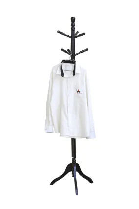 Easy Coat Hanger 1786 SERIES Standing Free standing : Entryway Coat Rack, wooden Coat Hat Rack Tree Stand Hanger Organizer for Jacket, Purse, Scarf Rack, Umbrella and long dress (Cappuccino)