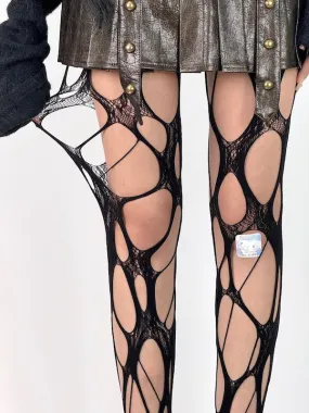 Edgy y2k ripped tights