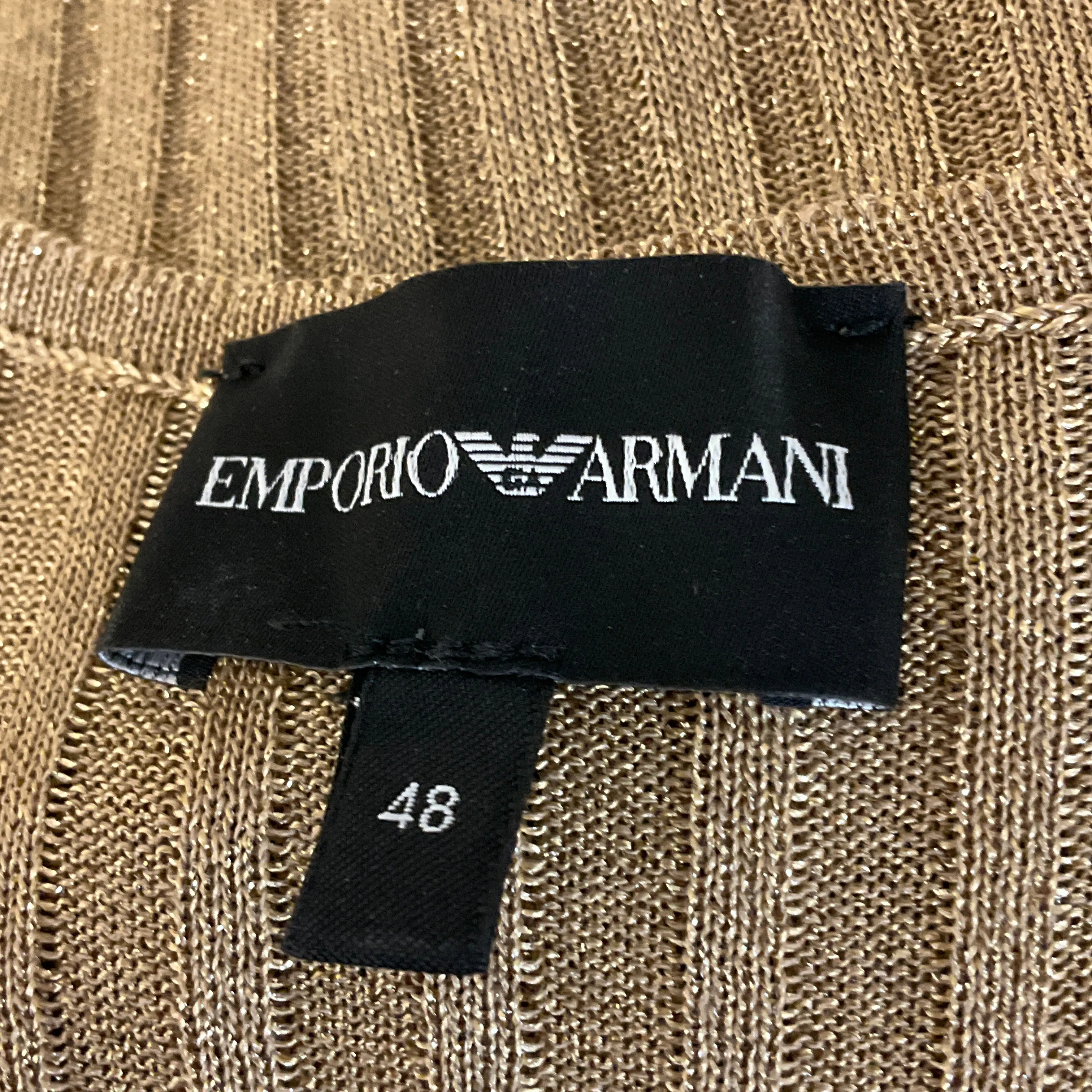 Emporio Armani Gold Metallic 2018 Three-Piece Suit Set