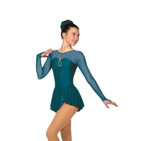 F22007R Competition Figure Skating Sweetheart Dress CRYSTALS