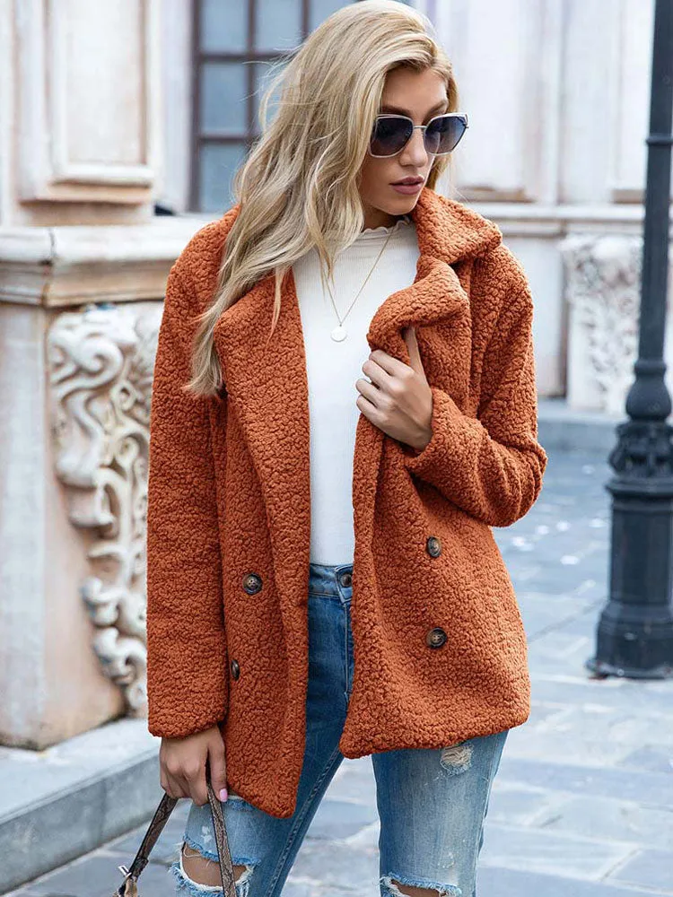 Fashionkova  2022 Autumn Winter Teddy Coat Women Faux Fur Coat Female Oversized Teddy Jacket Ladies Outerwear Overcoat Thick Warm Plush Coats