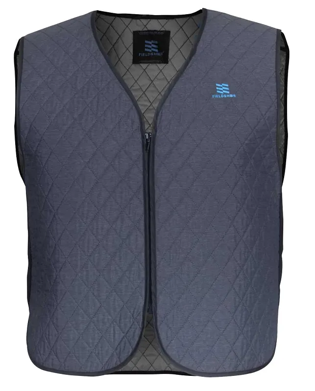 Fieldsheer Hydrologic, Mobile Cooling Series MCUV05240621 Vest, 2XL, Polyester, Gray, V-Neck, Zipper :EA: QUANTITY: 1