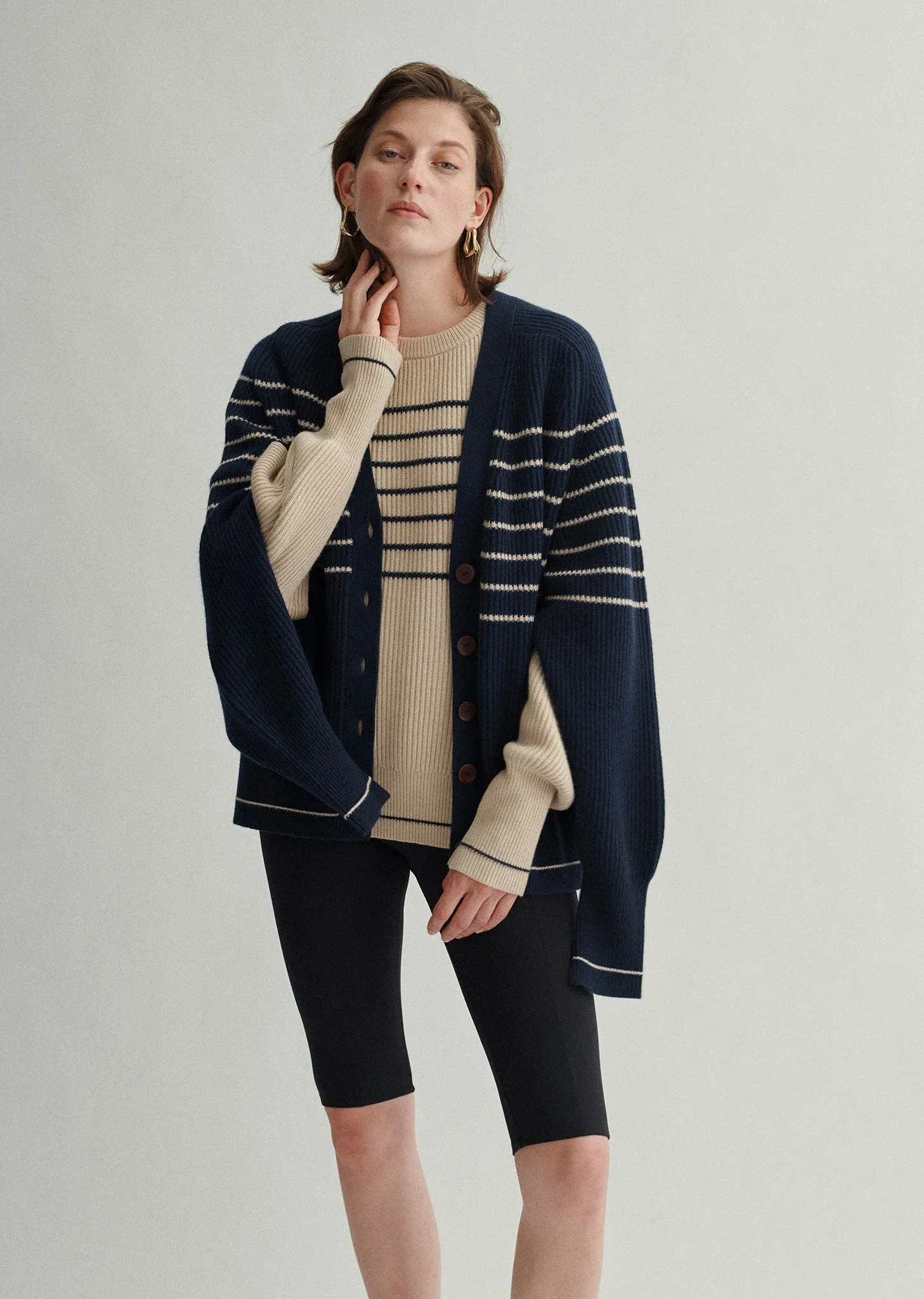 Fisherman Rib Cape Cardigan