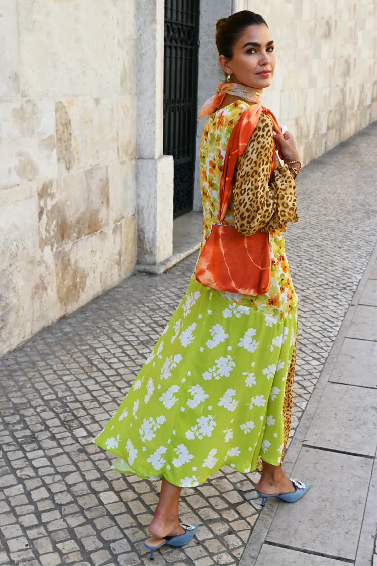 Floral And Leopard Blair Dress