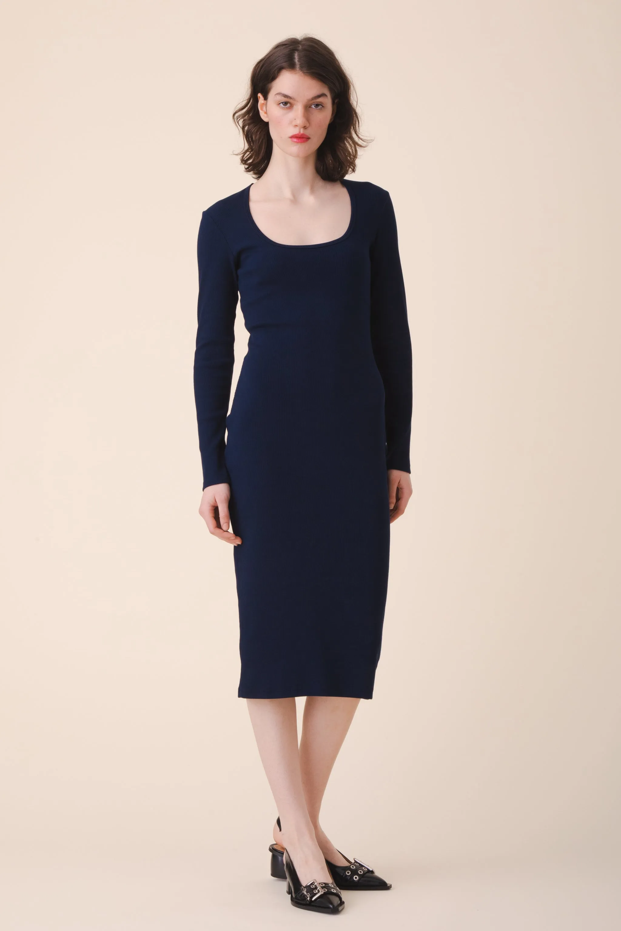 Florentine Dress in Midnight