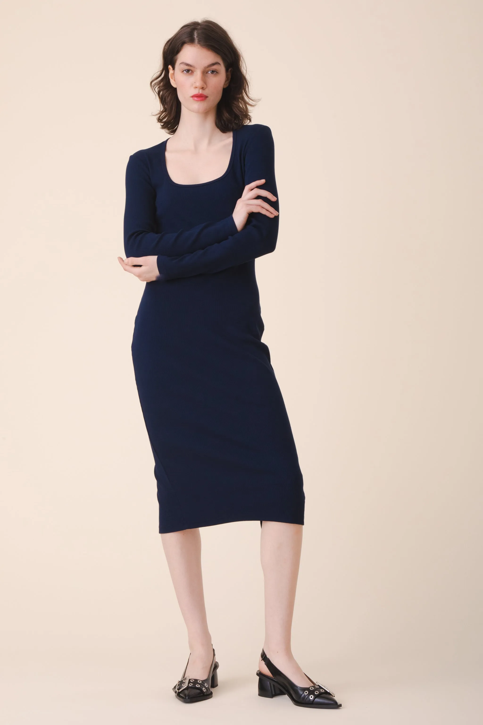 Florentine Dress in Midnight