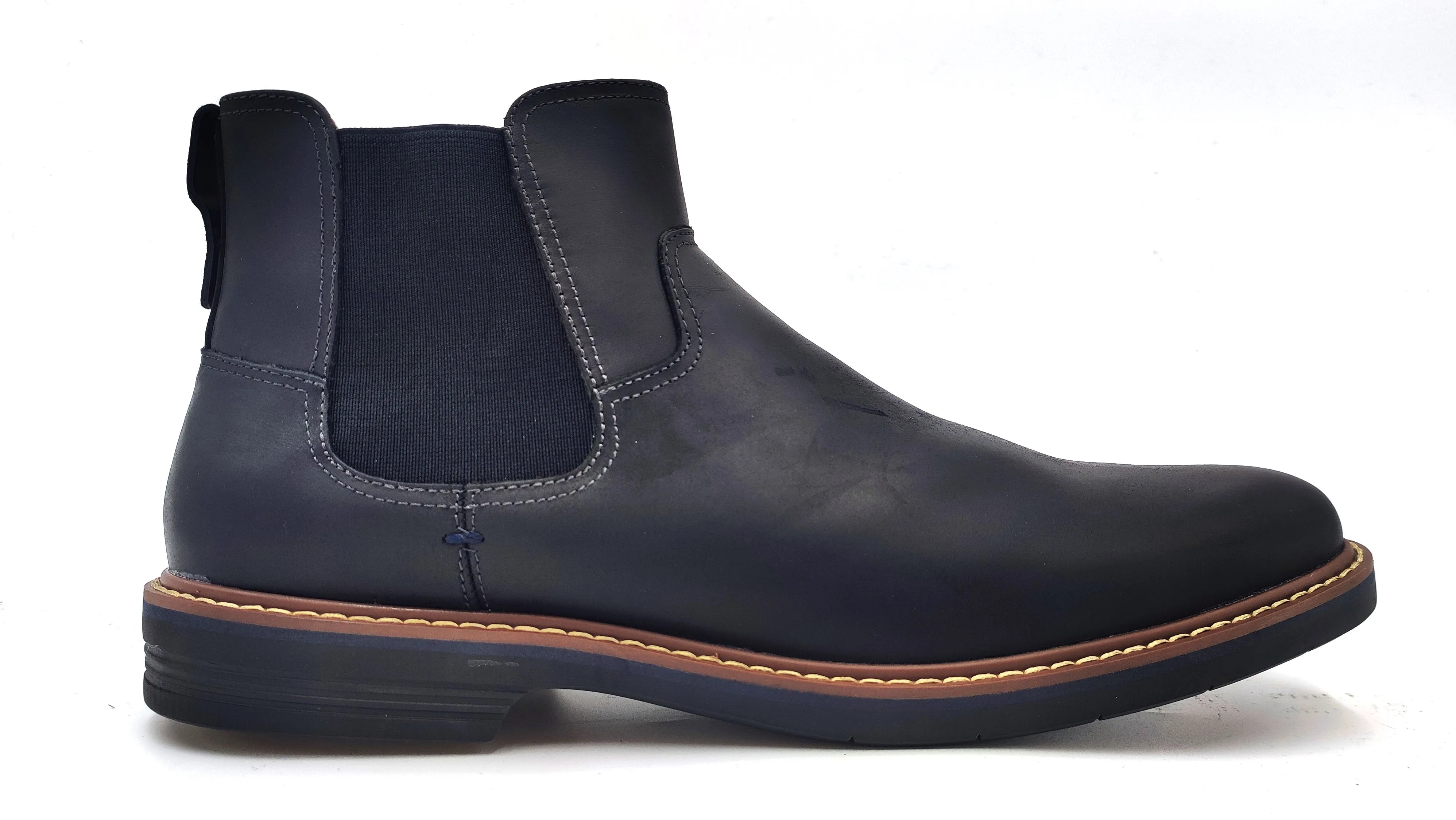 FLORSHEIM,PLAIN TOE-SLIP ON-SHOES-NORWALKGOR13375-BLACK