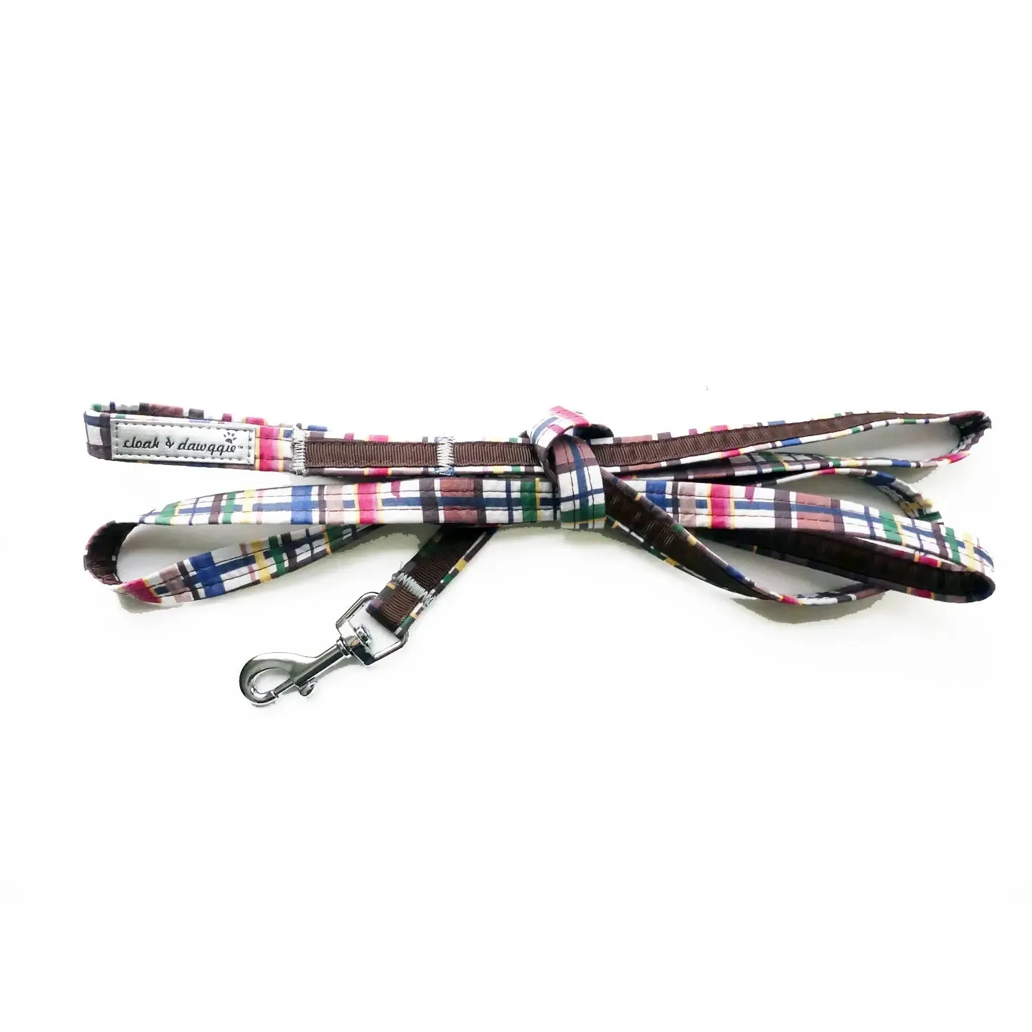 Forest Friends Plaid Matching Dog Lead