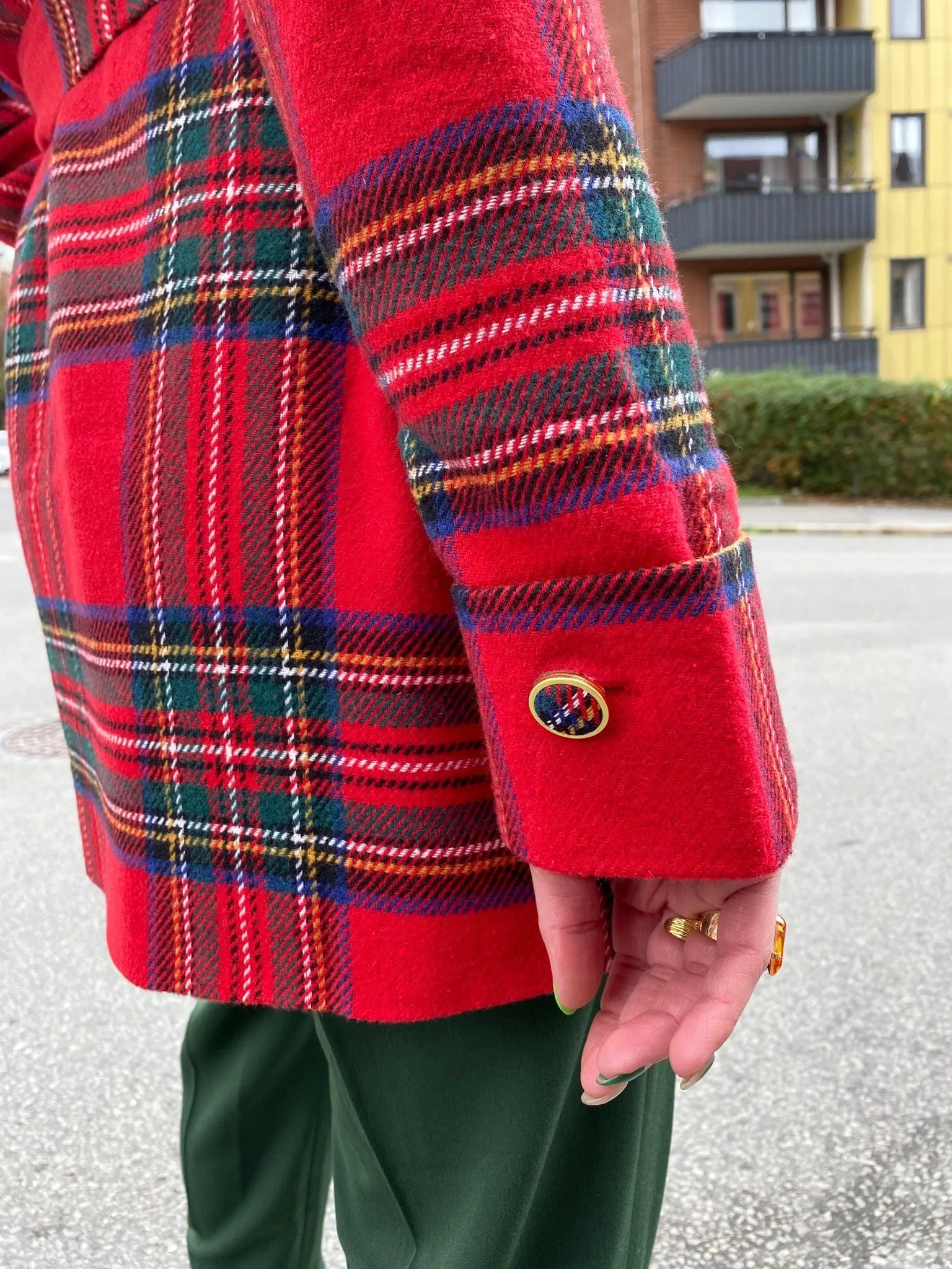 Franz Coat short - tartan