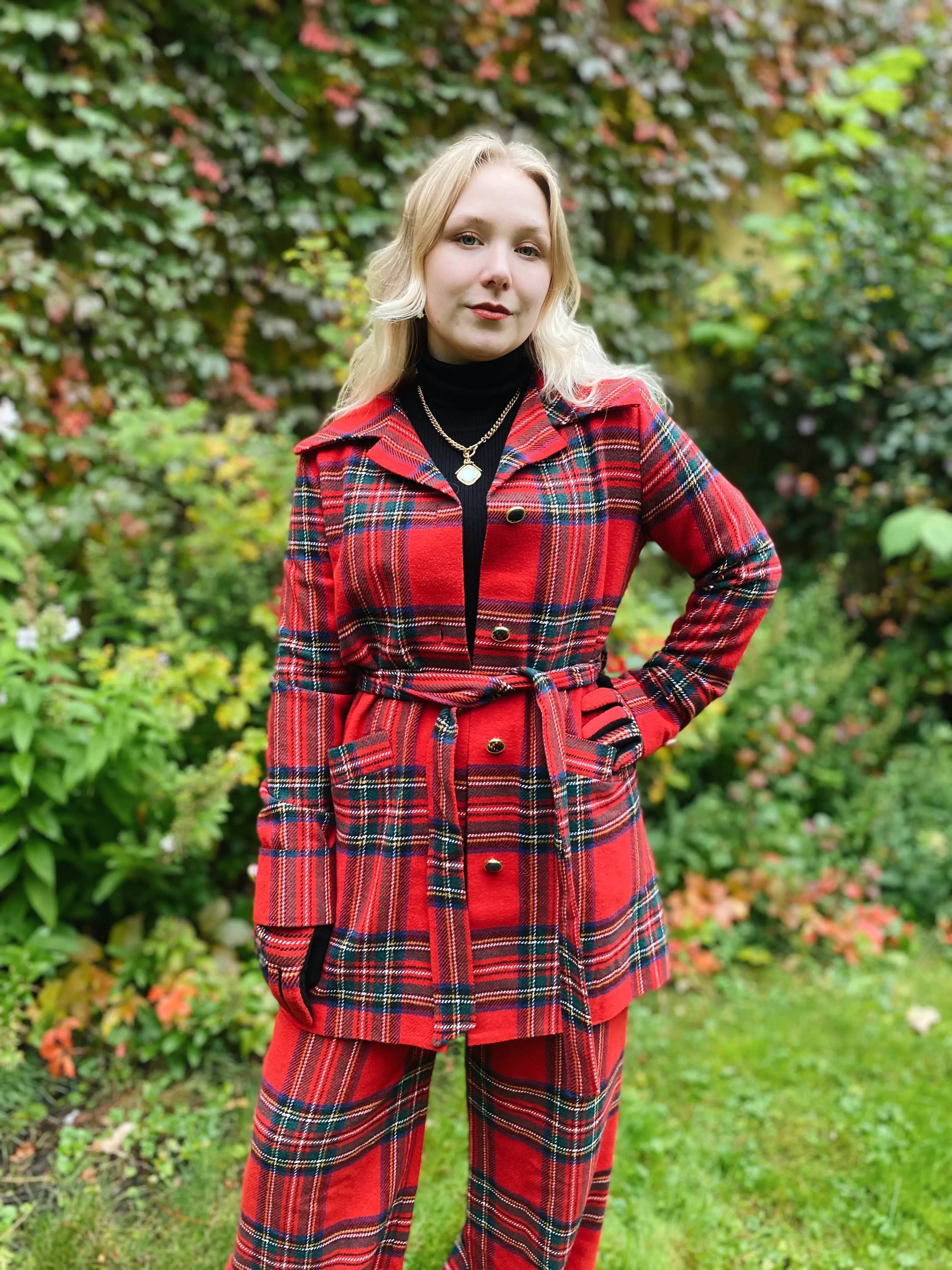 Franz Coat short - tartan