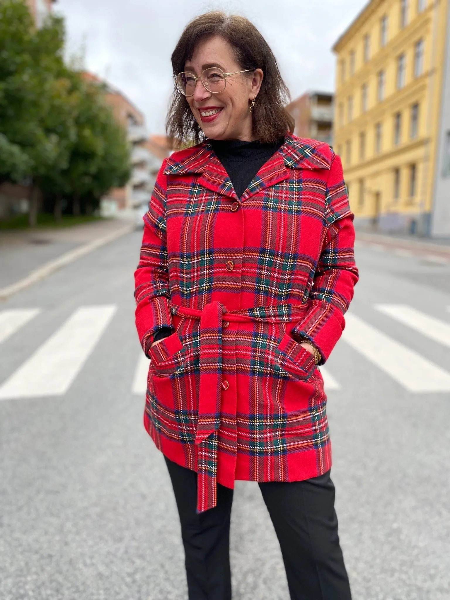 Franz Coat short - tartan