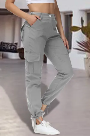 Full Size High Waist Pants with Pockets