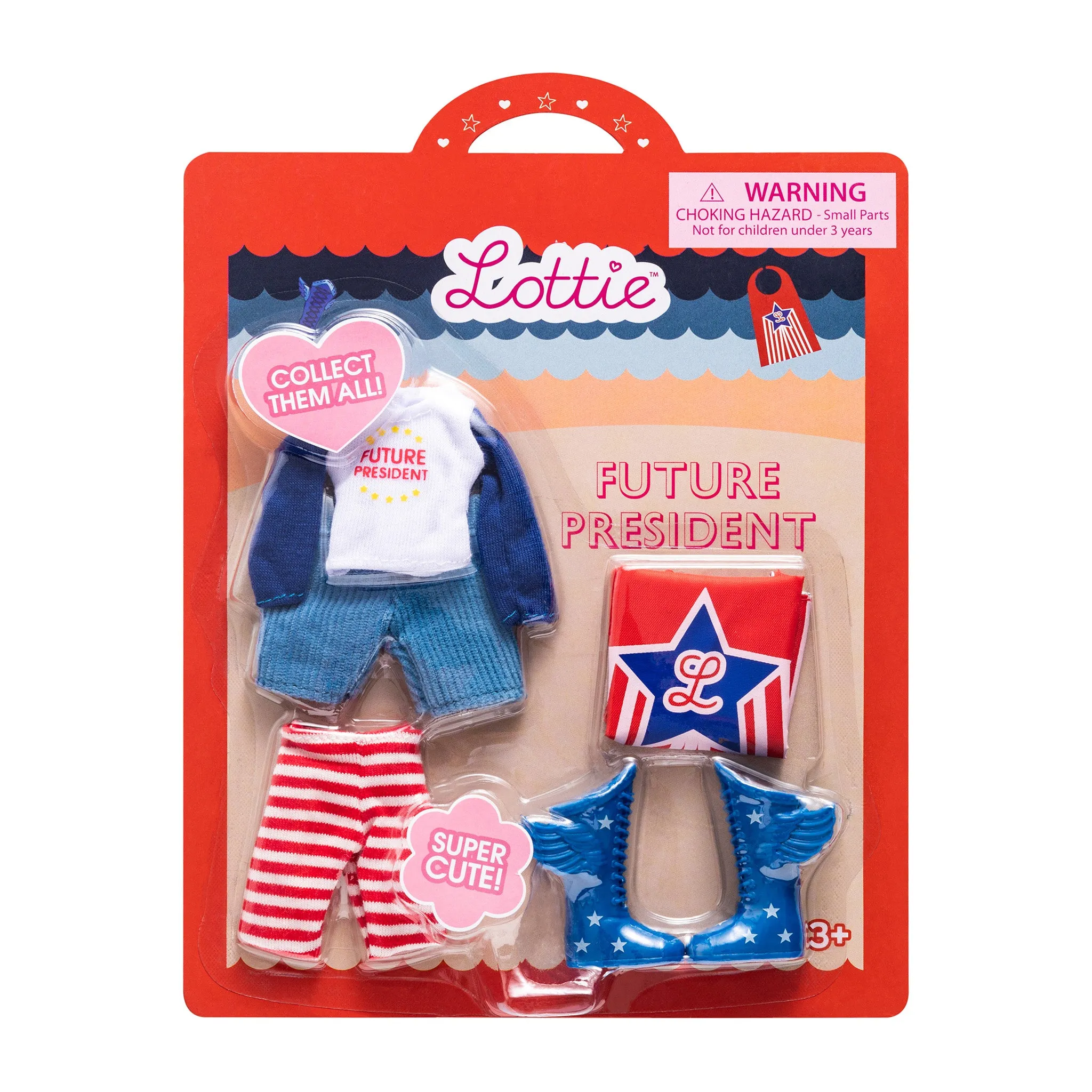 Future President Outfit for Lottie Doll