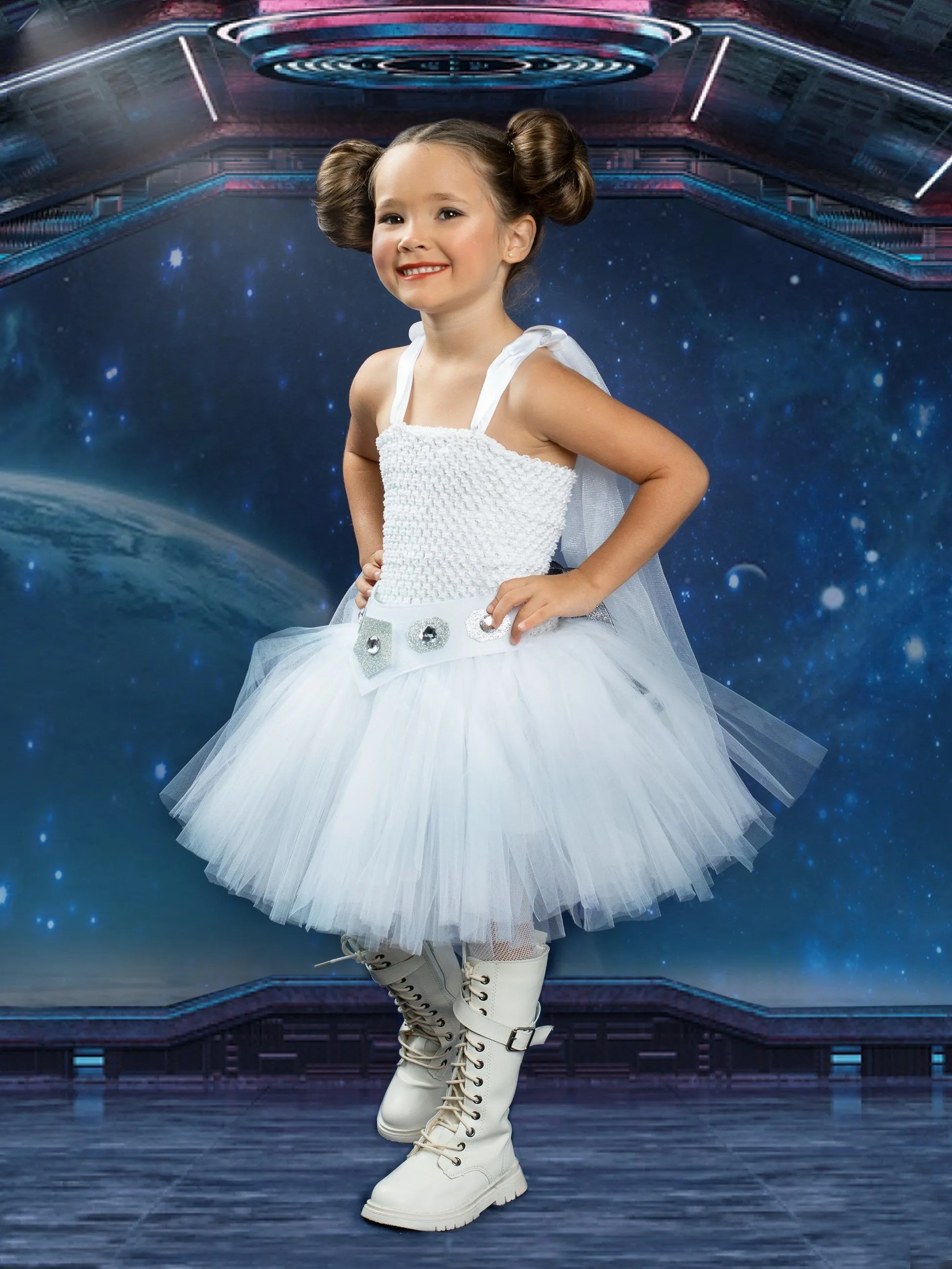 Girls Star Wars Inspired Princess Leia Tutu Dress