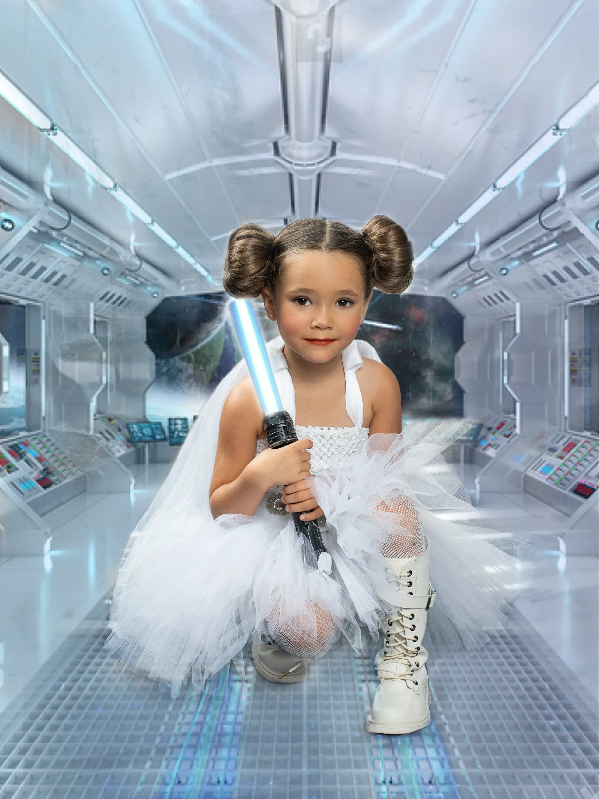 Girls Star Wars Inspired Princess Leia Tutu Dress