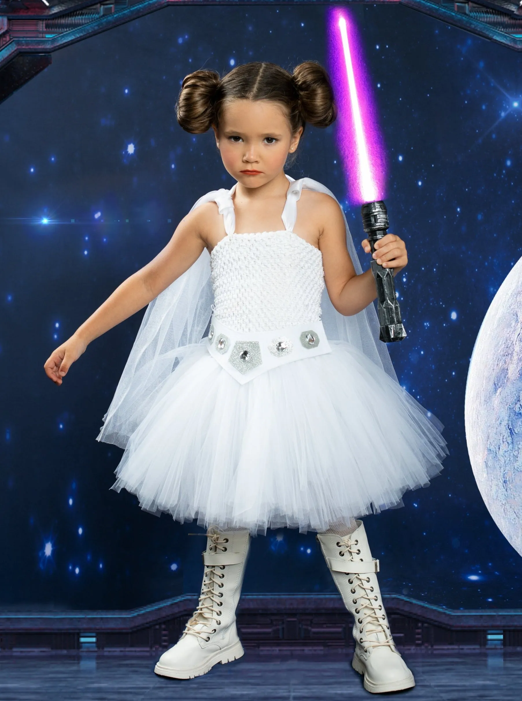 Girls Star Wars Inspired Princess Leia Tutu Dress