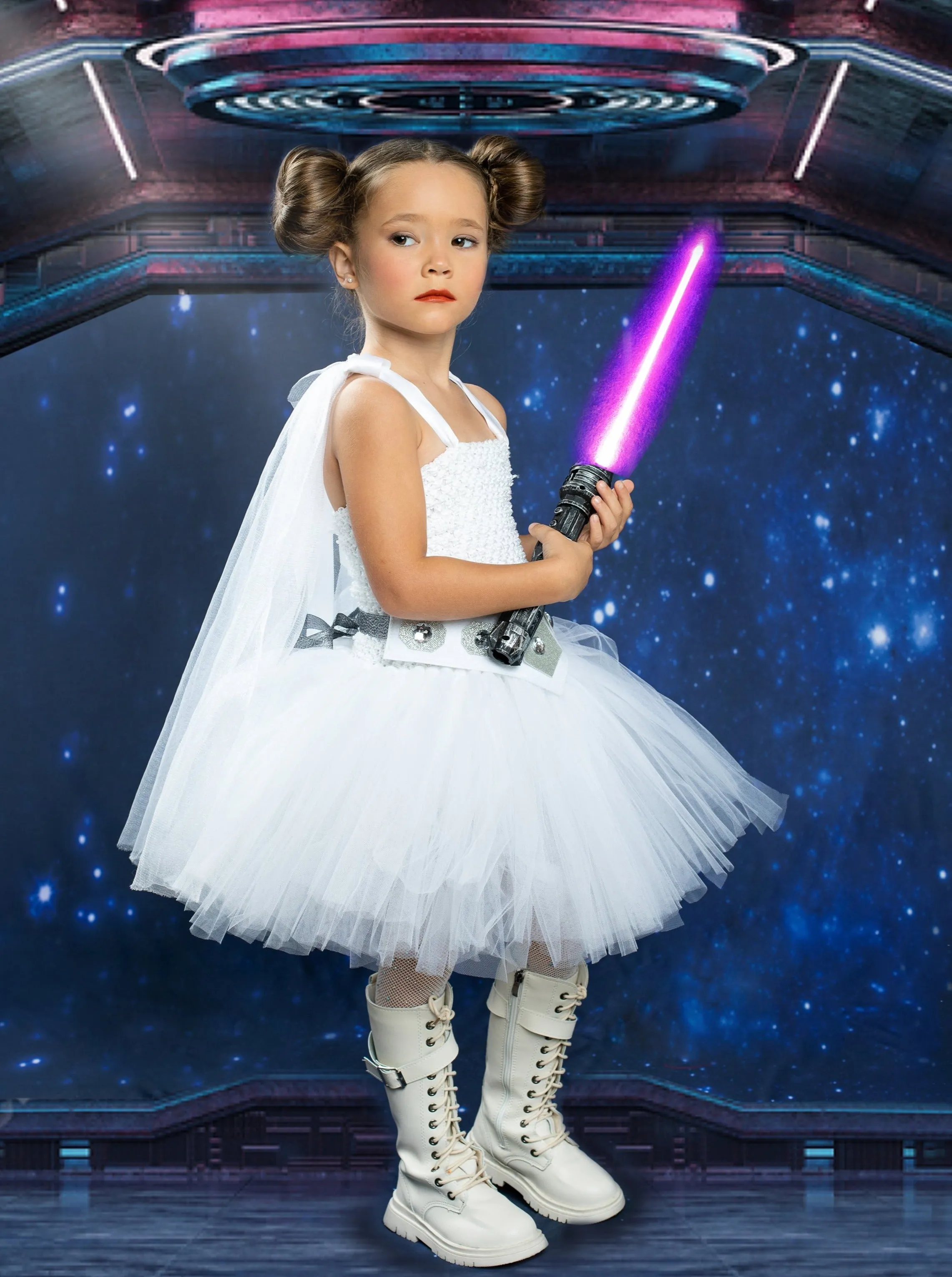 Girls Star Wars Inspired Princess Leia Tutu Dress