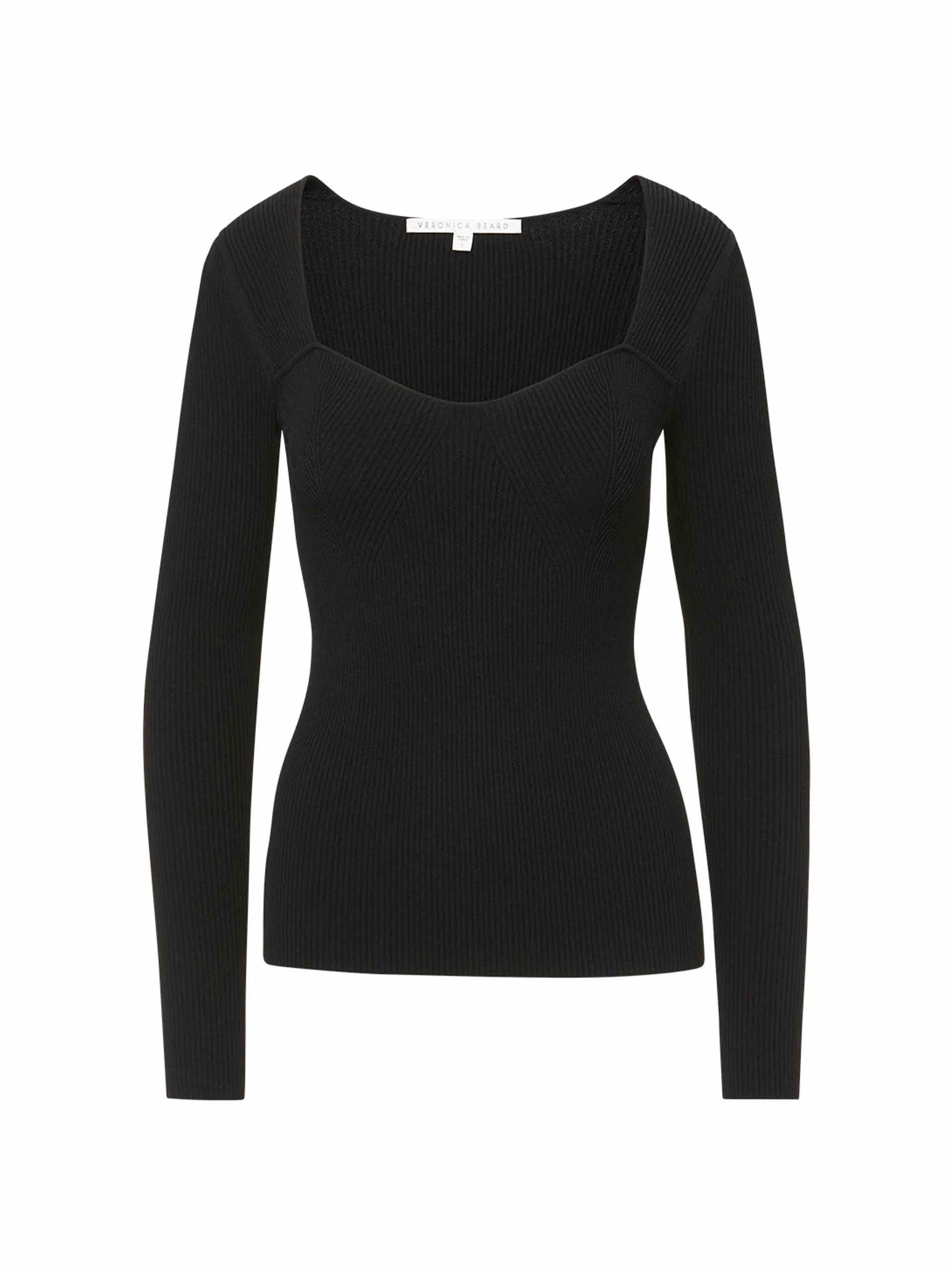 Gladys sweetheart-neckline pullover