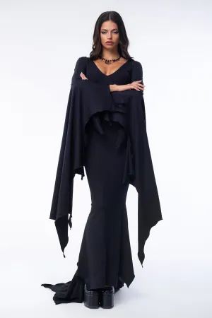 Gothic Grace Bat Wing Dress