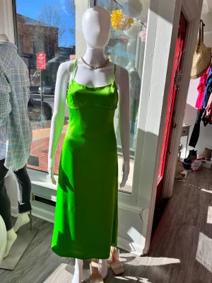 Grace Green Satin Dress