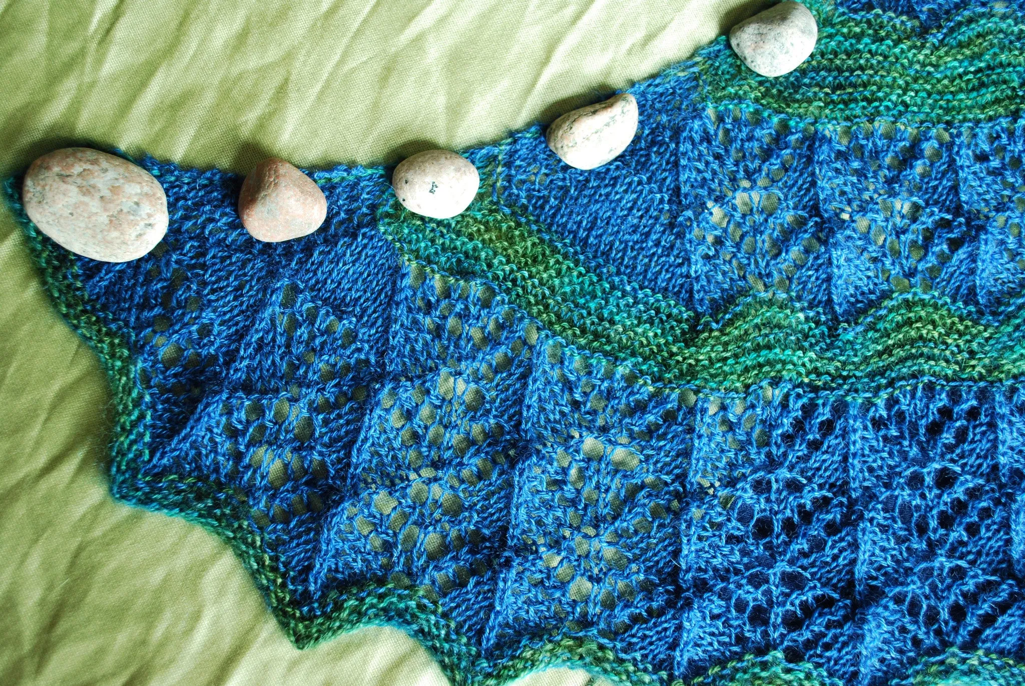 Grand River Stole Knitting Pattern (PDF) by Phibersmith Designs