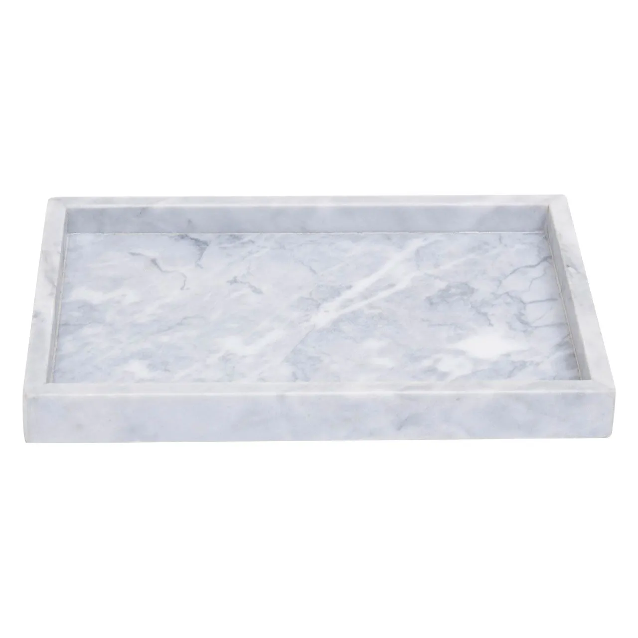 Grey Solid Marble Stone Tray