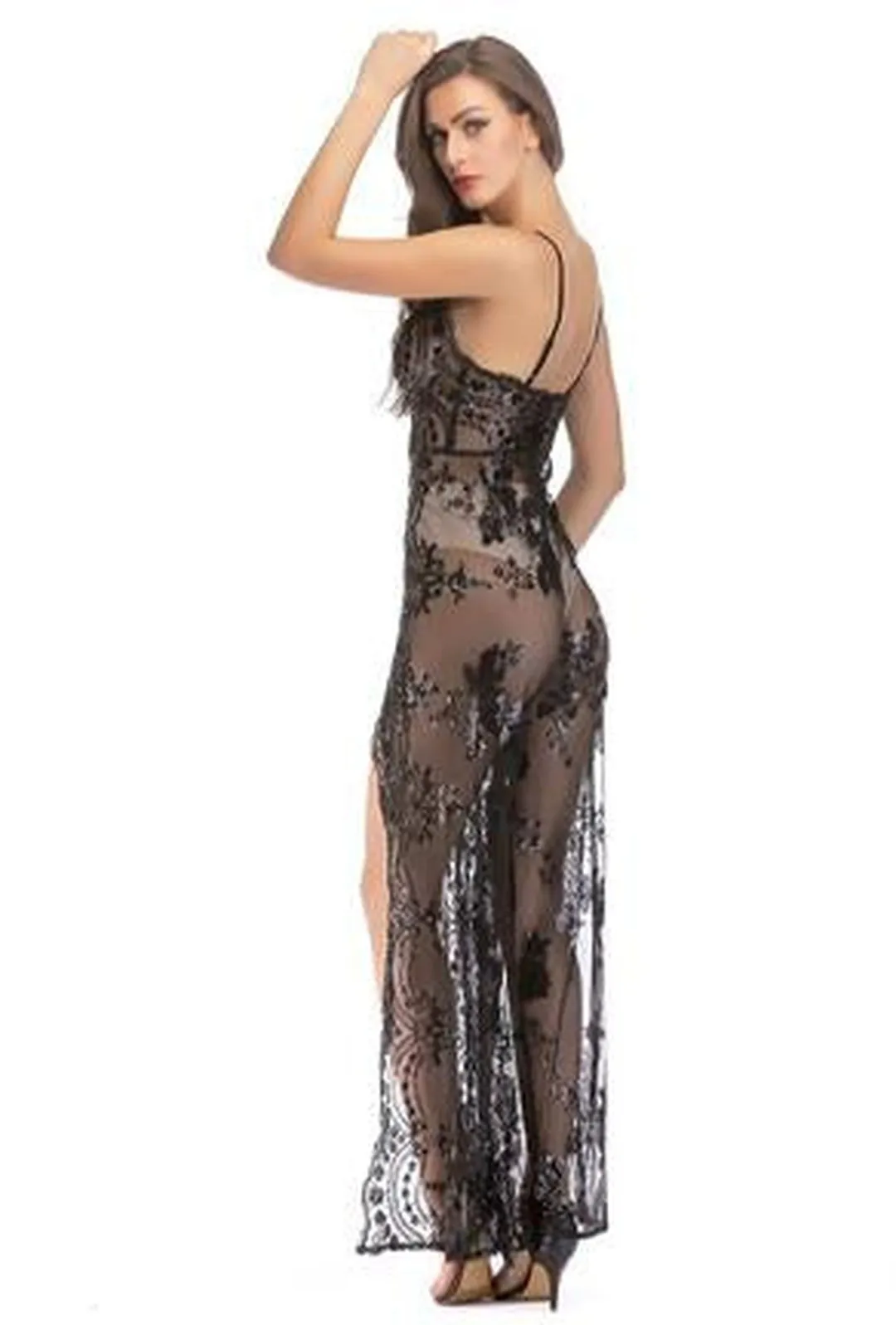 HALLE - SEQUIN LINGERIE DRESS