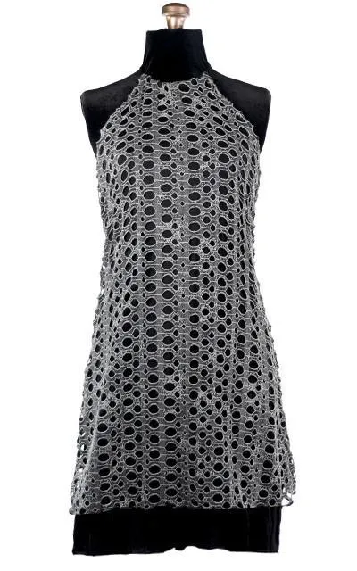 Halter Dress - Lunar Landing with Jersey Knit (Limited Availability)