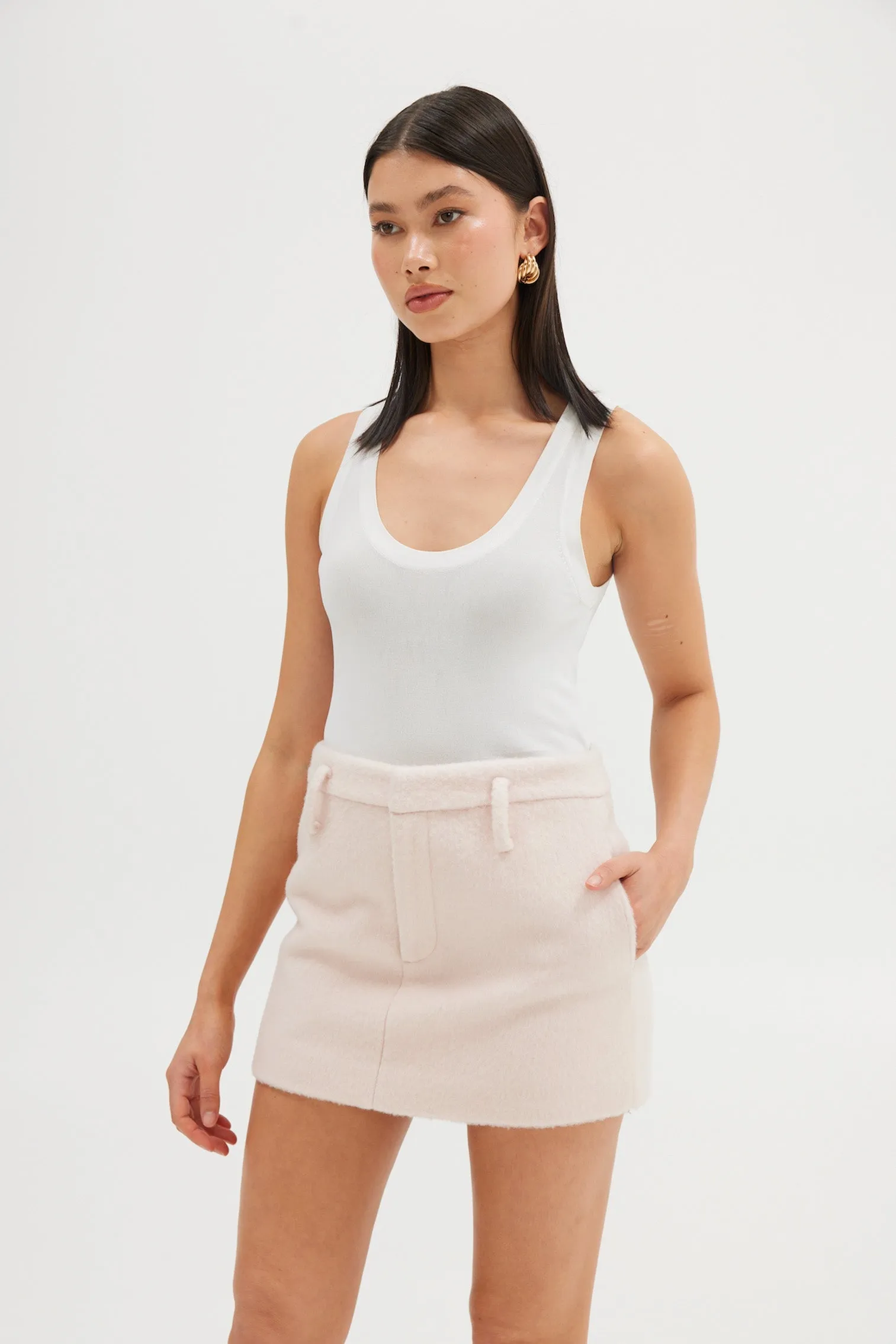 Harper Wool Mini Skirt