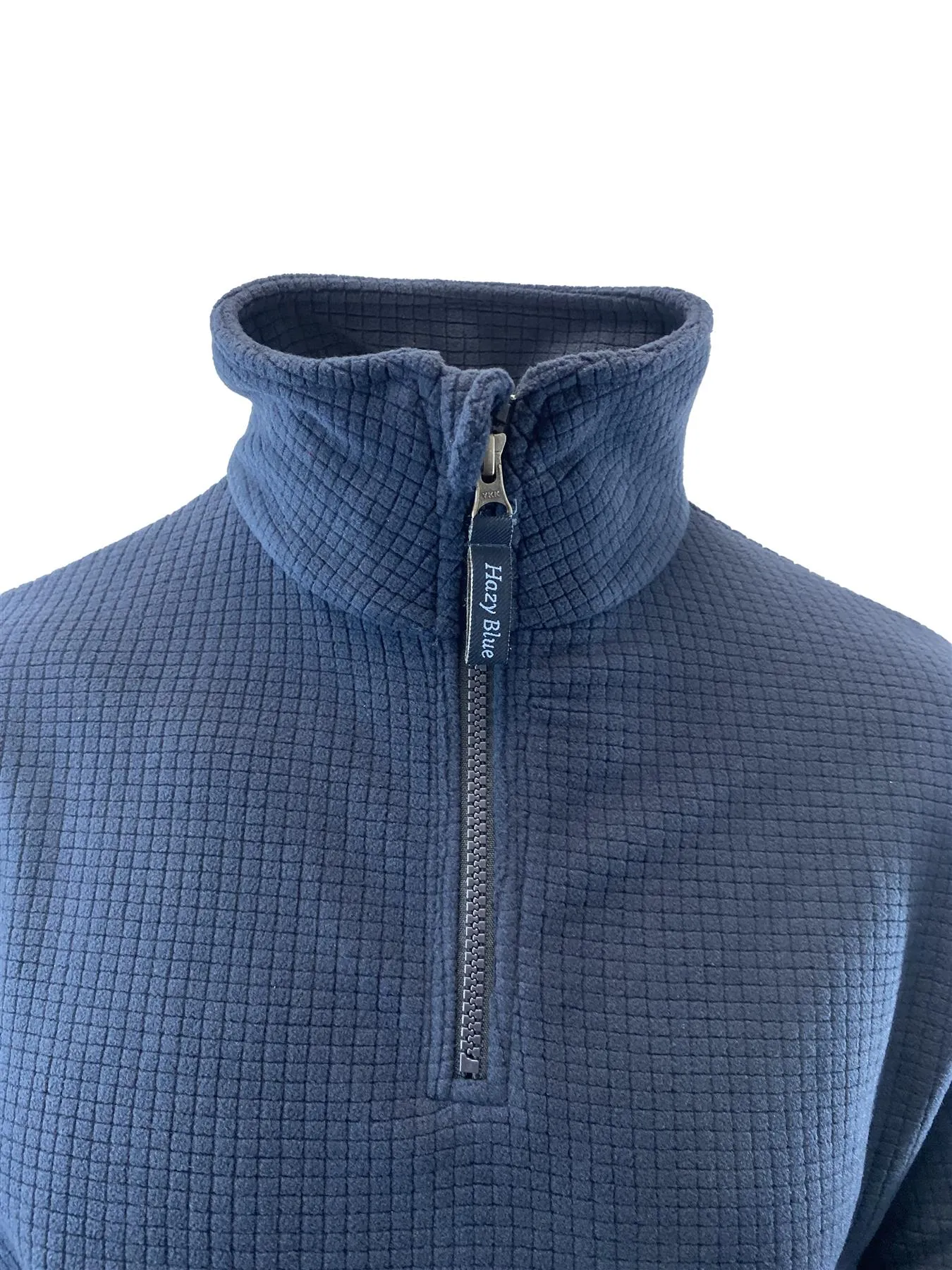 Hazy Blue Mens Half Zip Pullover Fleece - Brooklyn