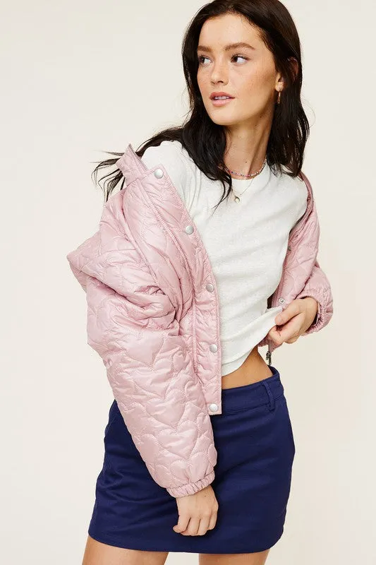 Heart Puffer Jacket-FINAL SALE