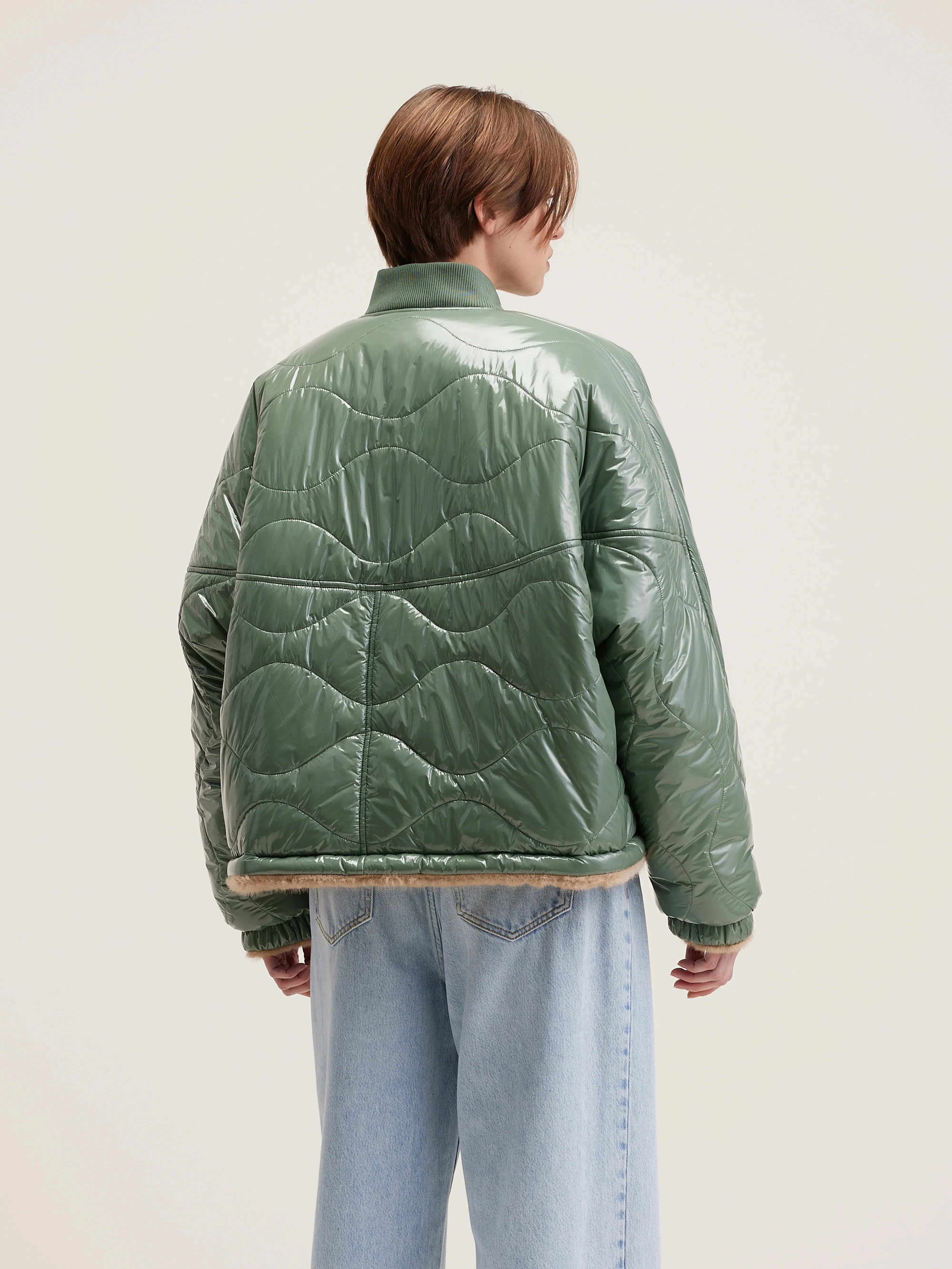 Helsy padded jacket (242 / W / EUCALYPTUS)