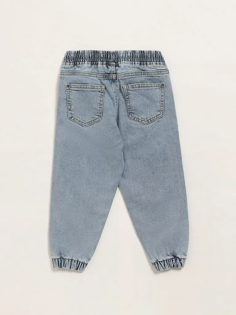 HOP Kids Blue Denim Joggers