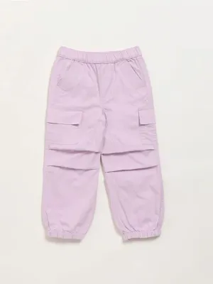 HOP Kids Plain Lilac Cargo Joggers