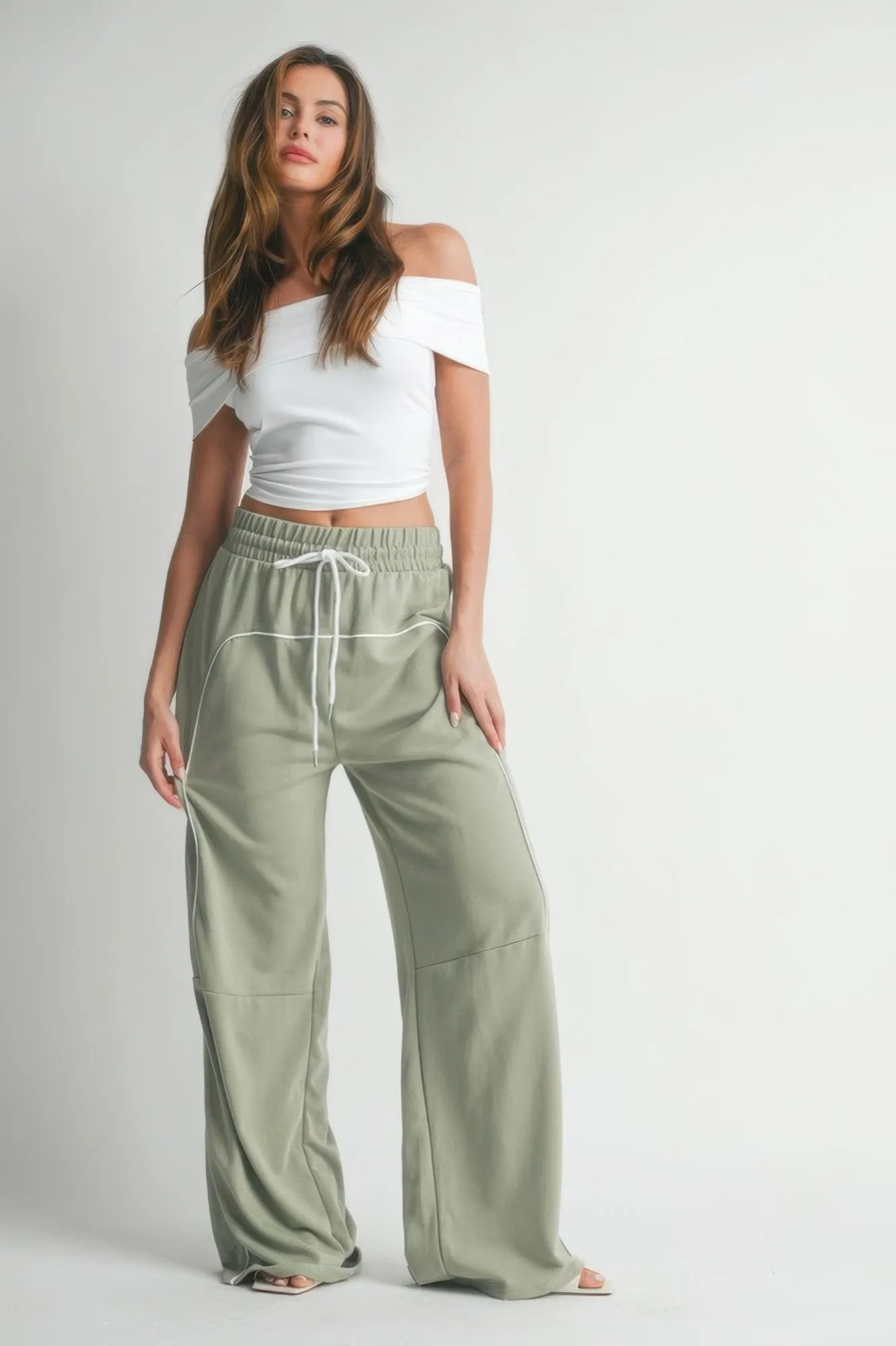 Hot Girl Good Sport Sweatpants In Sage