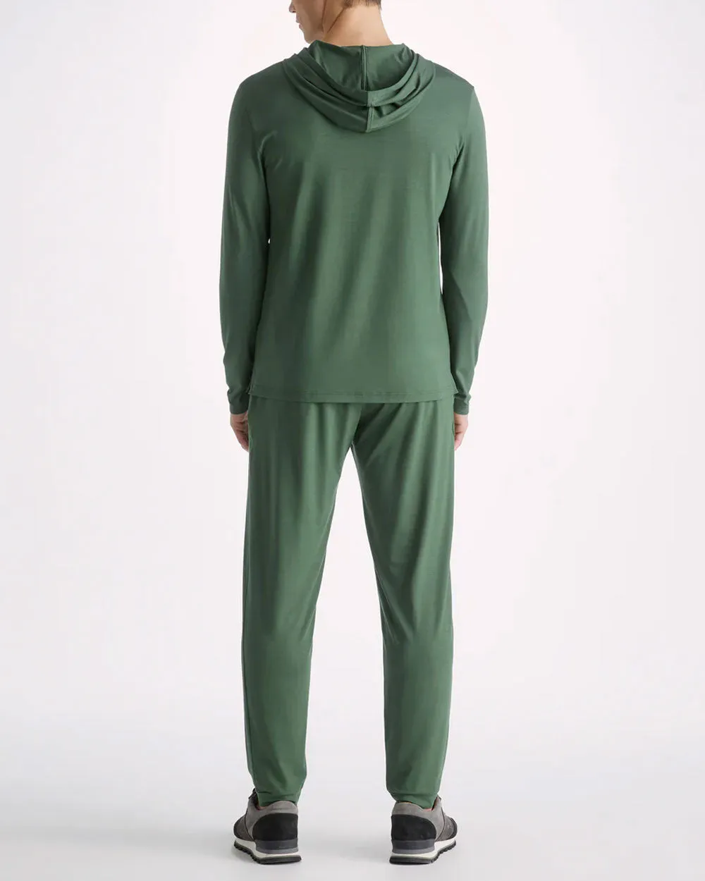 Hunter Green Micro Modal Pullover Hoodie