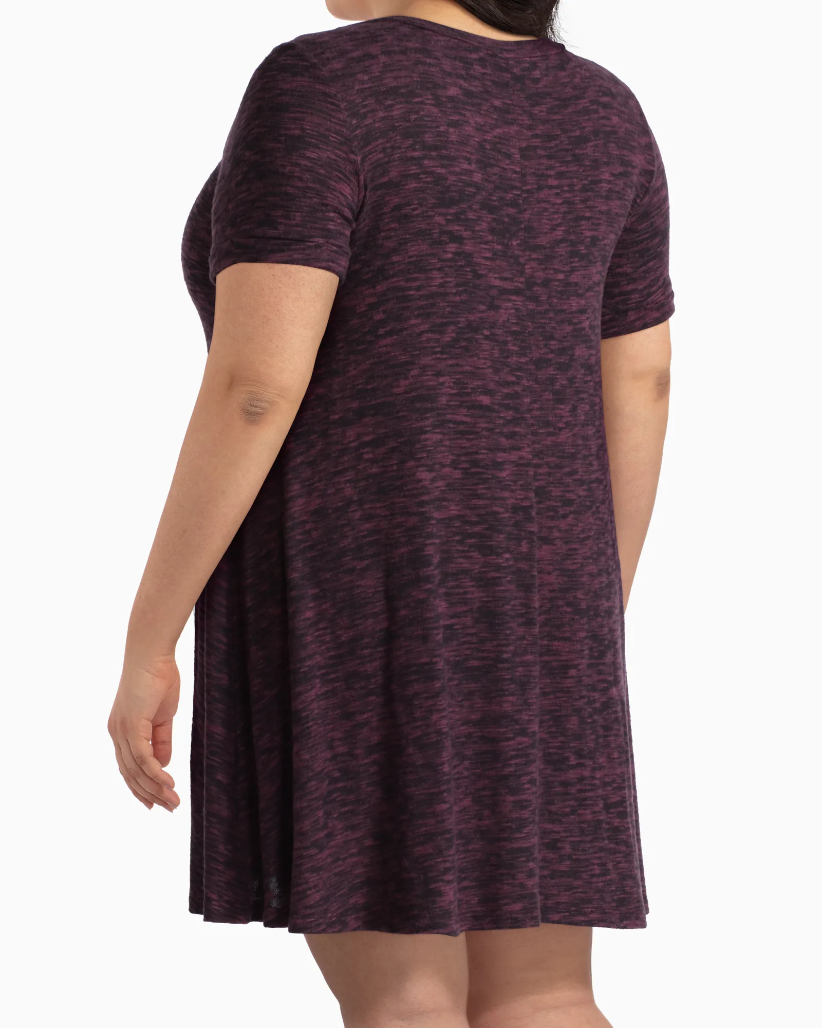 Imperial Swing Dress | Burgundy