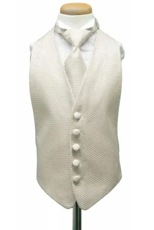 Ivory Venetian Kids Tuxedo Vest