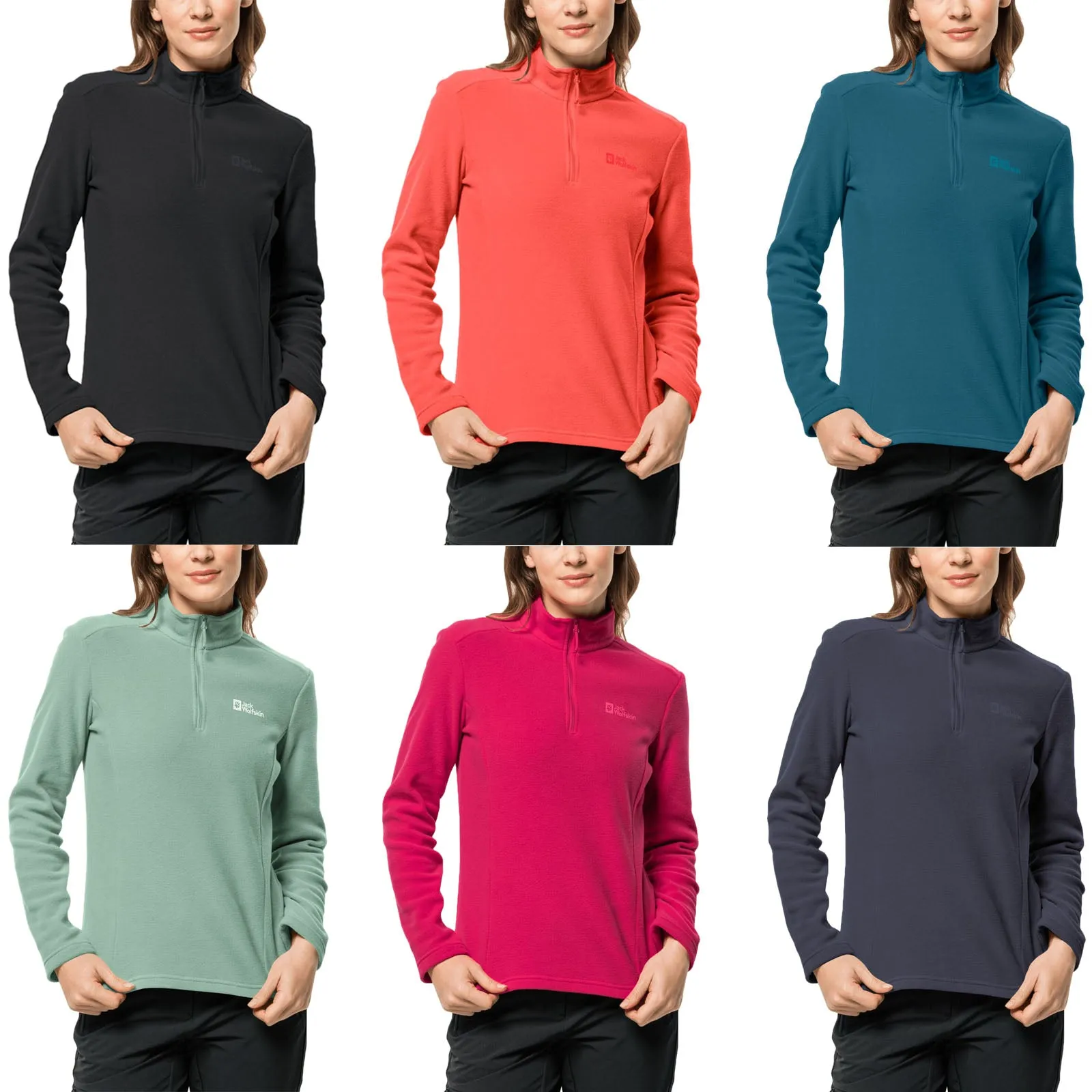 Jack Wolfskin Womens Taunus Half Zip Pullover Fleece