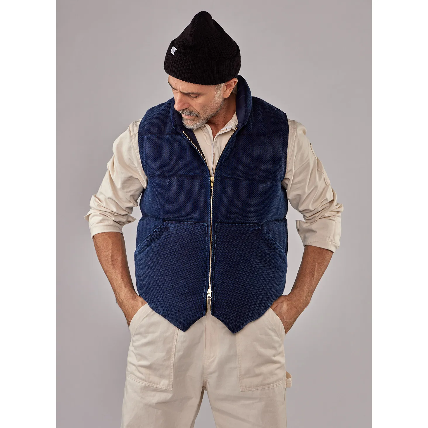 JANE x Crescent Down Works Sashiko Down Vest