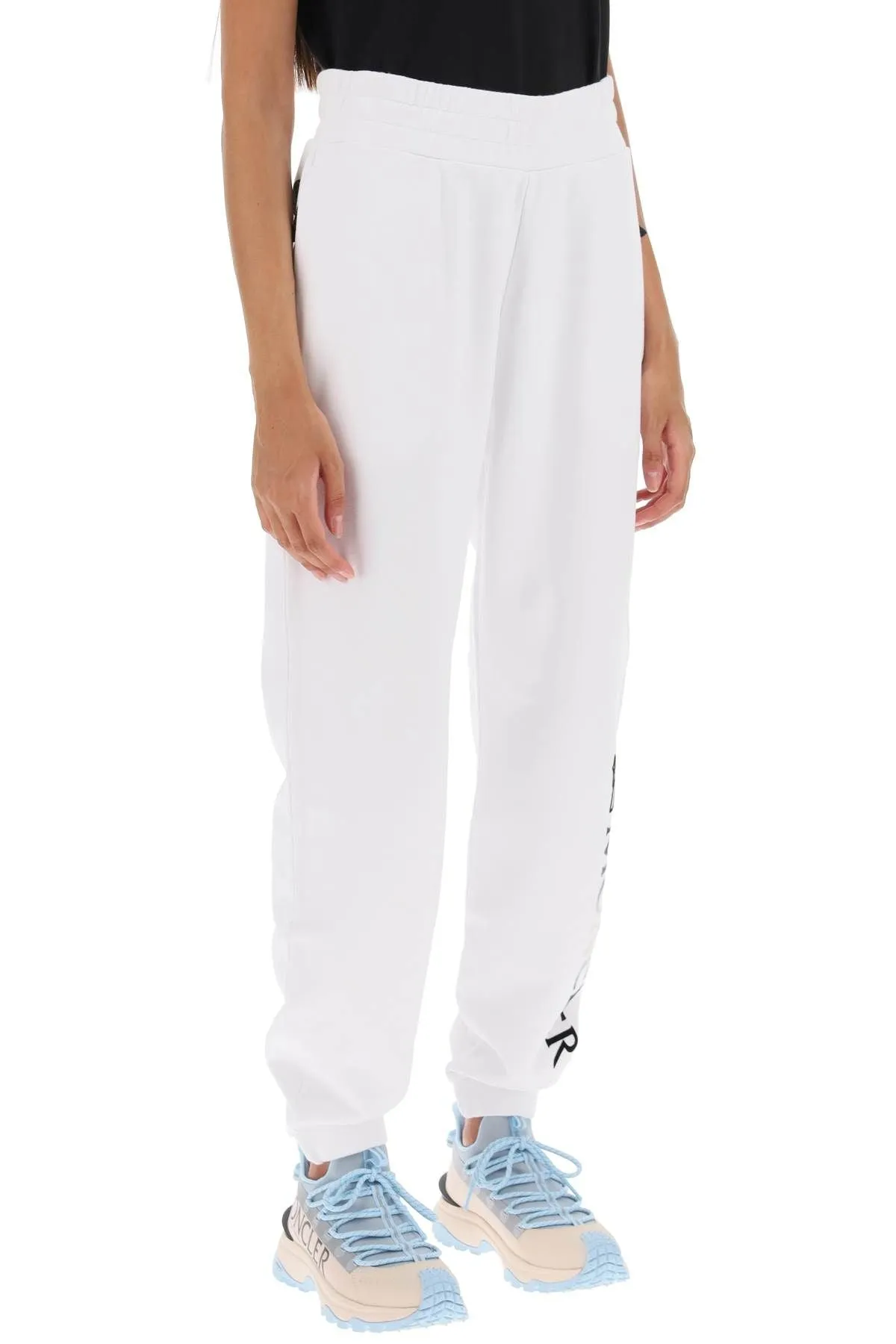 Joggers Moncler Joggers With Flocked Logo - Blanc - Femme