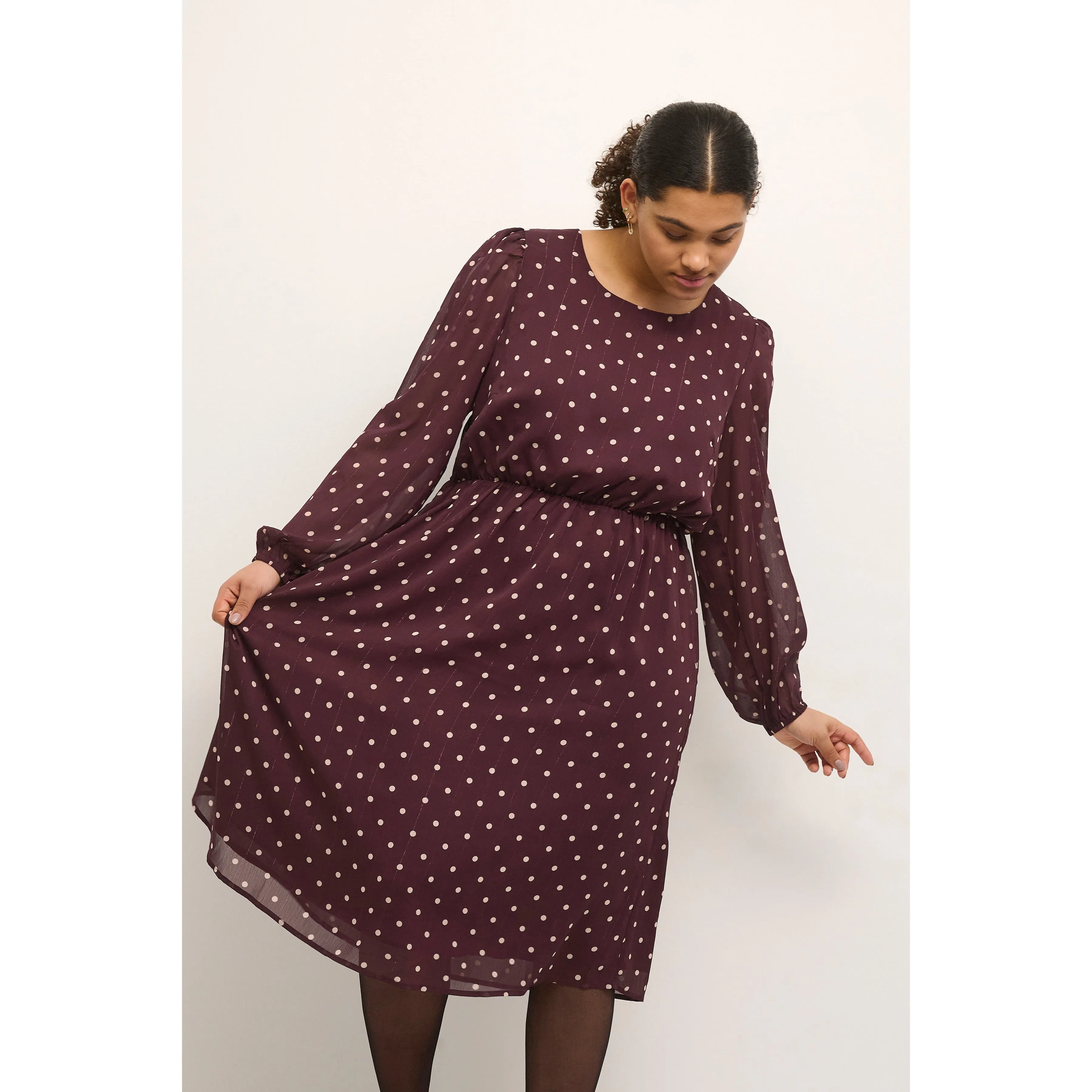 Kaffe Curve Mila Dress in Polka Dot