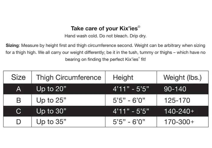 Kix'ies Jackie Semi Sheer Black Ballet Thigh Highs