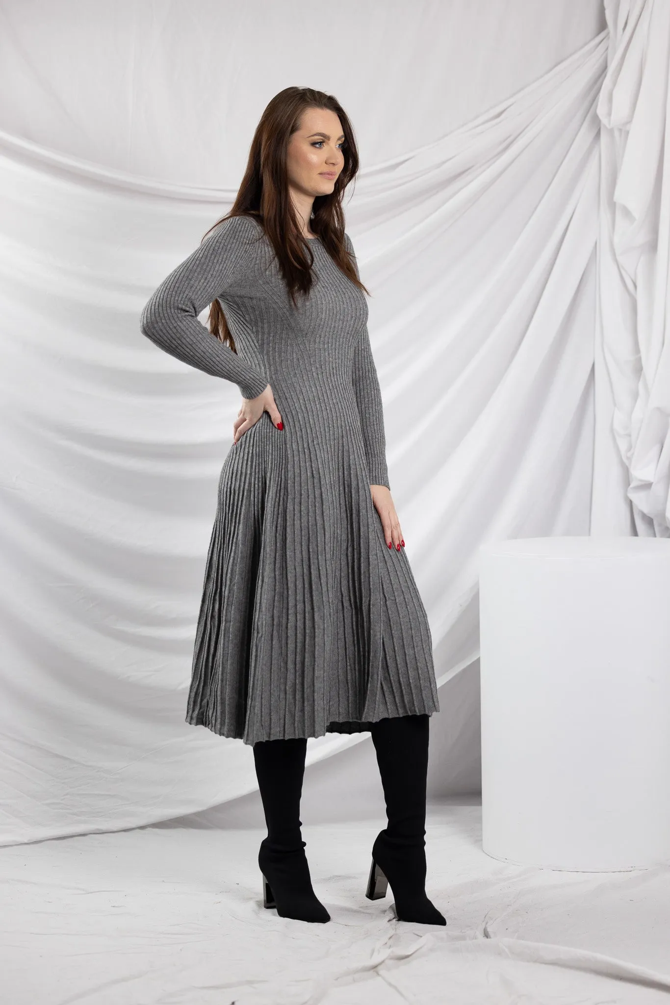 Knit Pleat Sally Dress