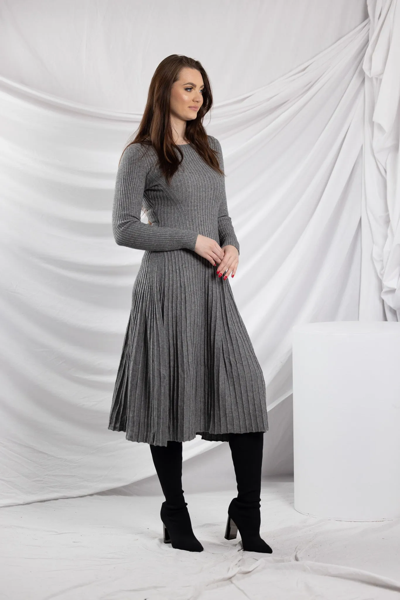 Knit Pleat Sally Dress