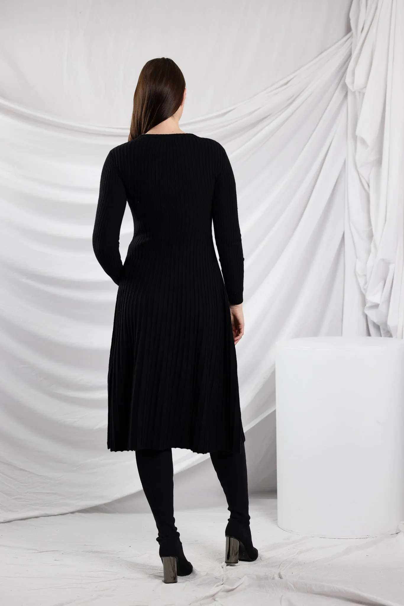 Knit Pleat Sally Dress