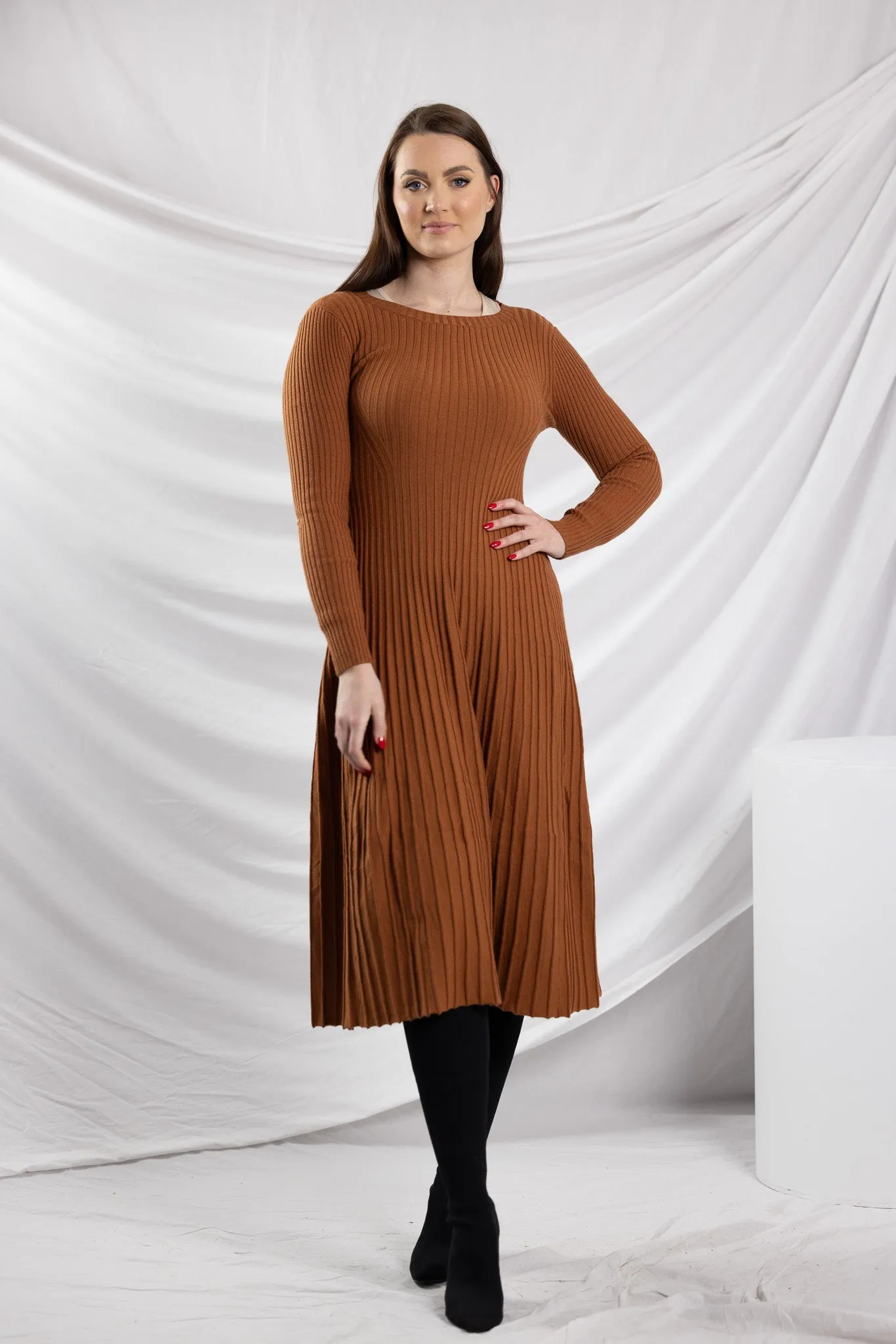 Knit Pleat Sally Dress