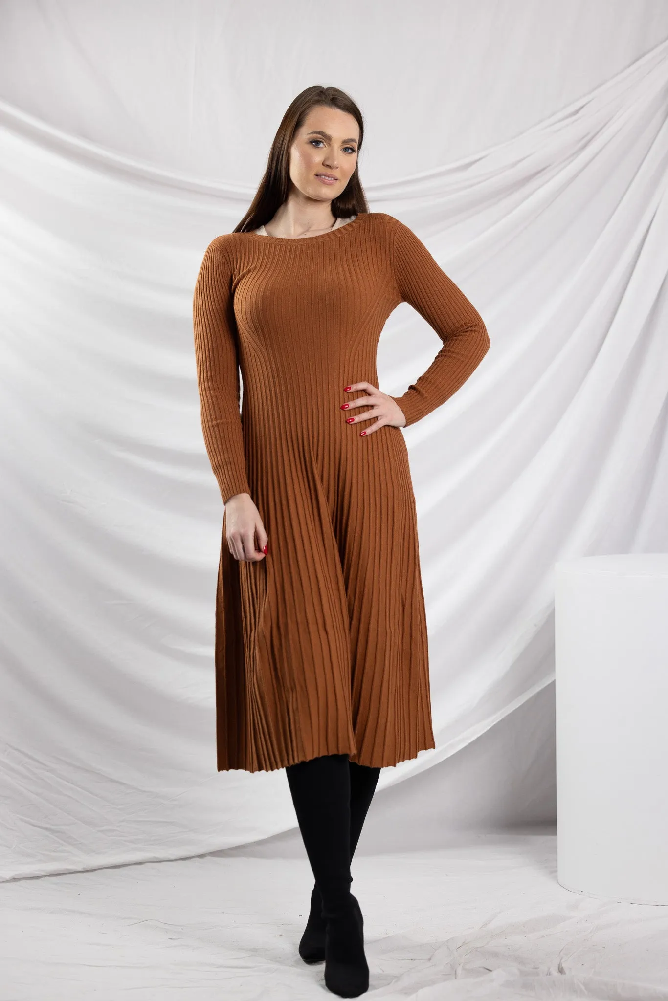 Knit Pleat Sally Dress