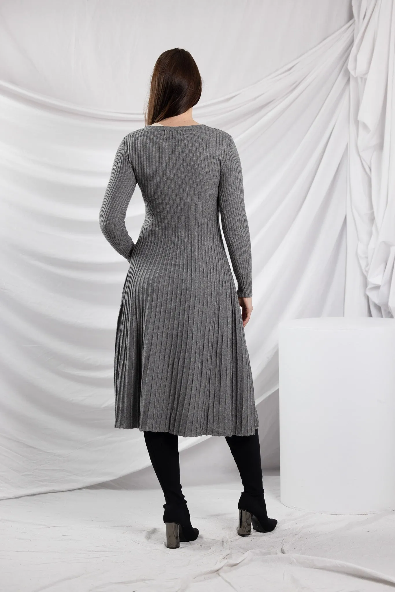 Knit Pleat Sally Dress