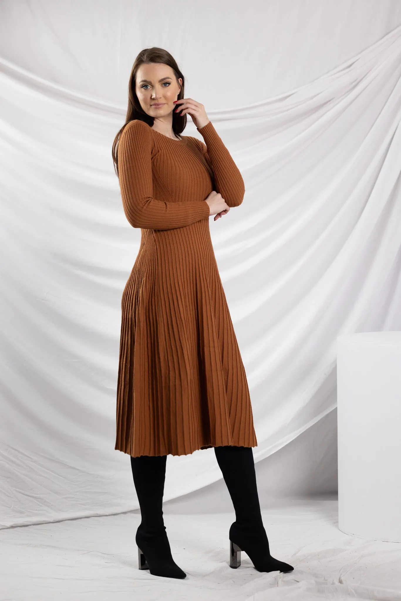 Knit Pleat Sally Dress